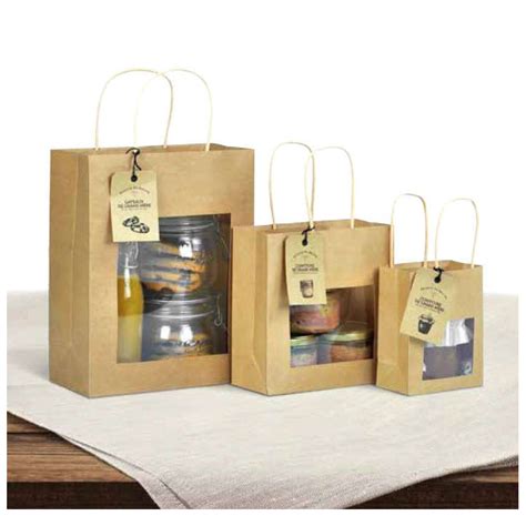 BOLSA KRAFT NATURAL CON VENTANA ECOBAGSTORE SL