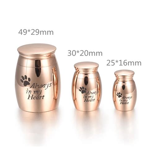 Different Size Memorial Urn Pet Container L Stainless Steel Ash