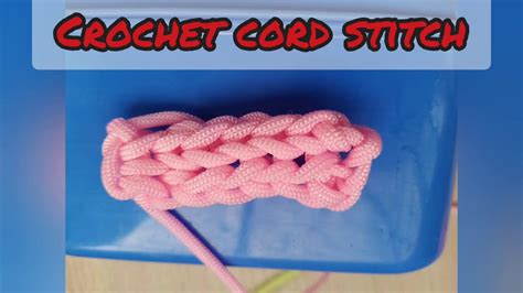 Crochet Cord Stitch For Making Handles In Easy Way Youtube