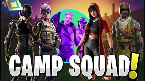 FORTNITE AO VIVO SALA PERSONALIZADA CAMP SQUAD 4 SKINS 800