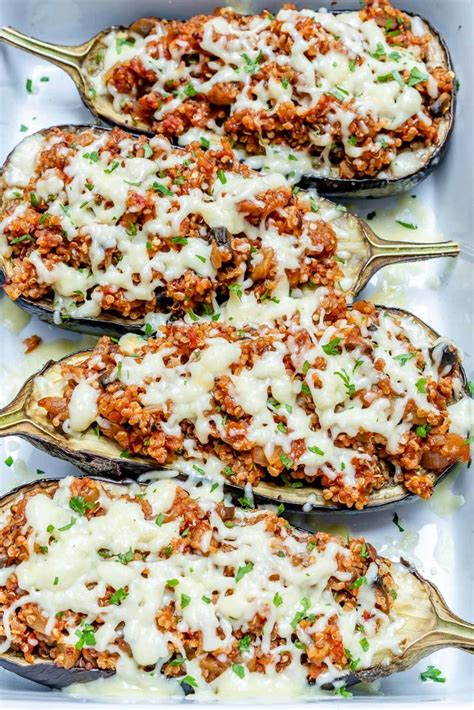 Quinoa Stuffed Eggplant Boats For A Creative Healthy Meal Idea