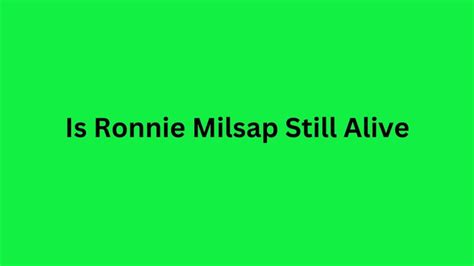 Is Ronnie Milsap Still Alive, Ronnie Milsap Birthday, Age, Wife, And ...