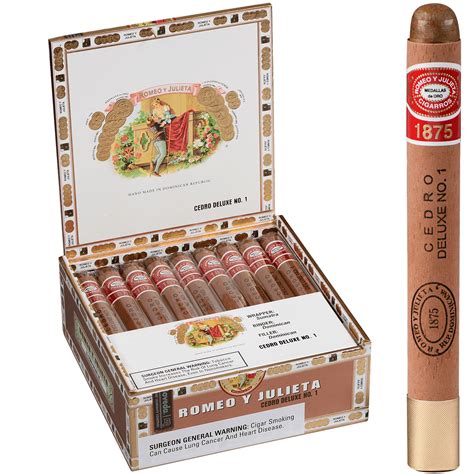 Romeo Y Julieta 1875 Deluxe No 1 Glass Tubes 10ct Habano Cigars