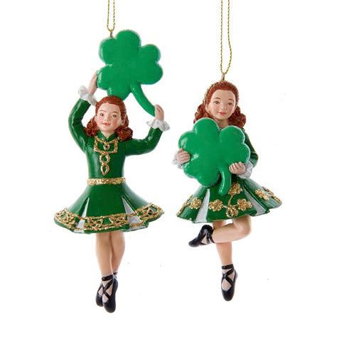 Lucky Irish Girls Ornament Set Of 2 Bridgets Of Erin