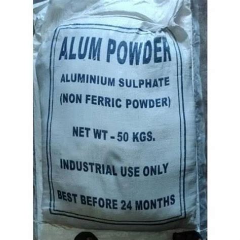 50Kg Non Ferric Alum Powder For Industrial Use Only Packaging Type