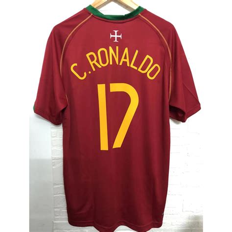 2006 Portugal Camiseta De Fútbol Retro De Calidad Superior Para Casa Y