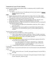 Topic Er To Golgi Trafficking Docx Endomembrane System Protein