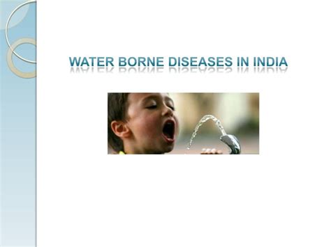 Water-Borne Diseases in India