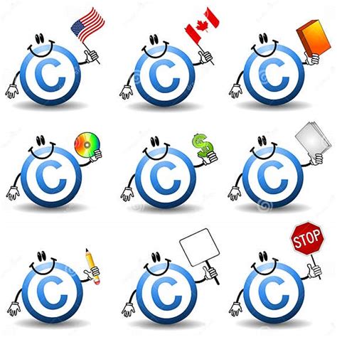 Copyright Symbol Cartoons Stock Illustration Illustration Of Book