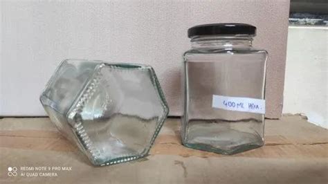 Transparent Ml Hexagonal Glass Jar At Rs Piece In Thane Id