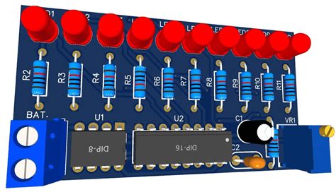 Led Chaser Circuit Using 555 Timer Ic Cd4017 50 Off