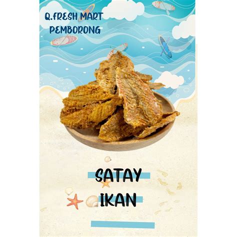 Pulau Pangkor Satay Ikan Crispy Fish Satay Snack Food Halal G