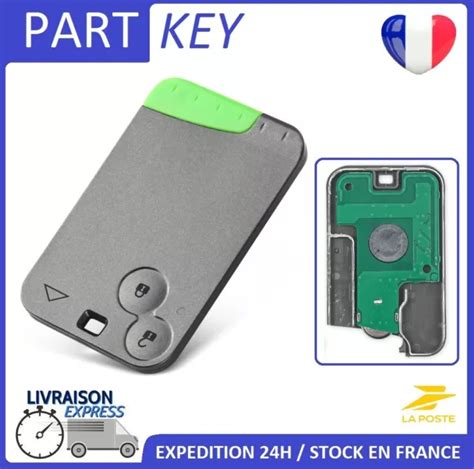 CLÉ CARTE VIERGE 2 boutons RENAULT Laguna 2 Espace 4 Velsatis ID46 a