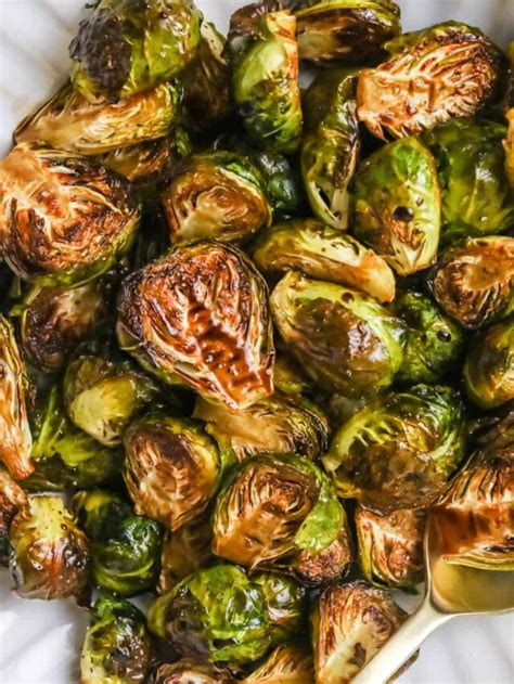 Honey Balsamic Brussels Sprouts Her Wholesome Kitchen