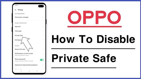 Oppo Phone How To Disable Private Safe Youtube