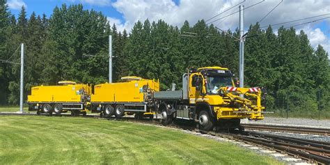 Rail Maintenance And Care With The Road Rail Unimog