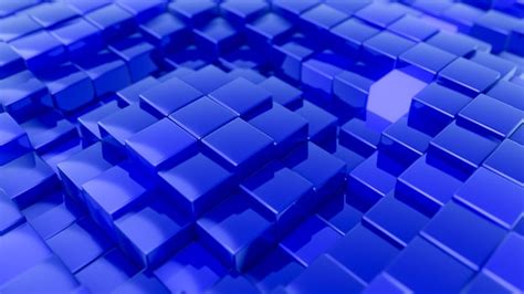 Premium Photo Minimalistic Waves Pattern Made Of Cubes Abstract Blue