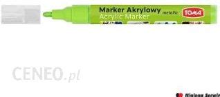 Marker Akrylowy Fibrowa Ko C Wka Okr G A Mm Zielony Jasny Metalic