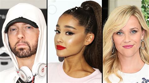 Eminem Name Drops Ariana Grande Reese Witherspoon In Freestyle