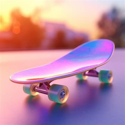 Premium Ai Image Futuristic Skateboard