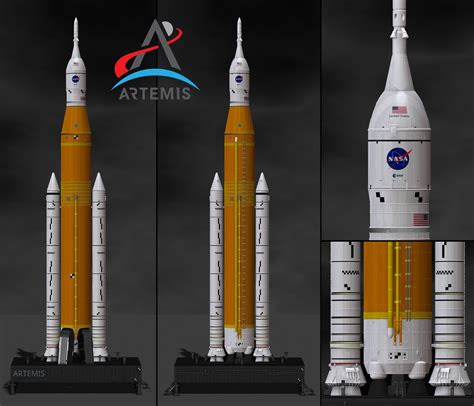 Artstation The Space Launch System Sls Nasas Artemis I Moon