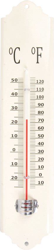 Esschert Design Thermometer Voor Binnen En Buiten Ivoor Wit X