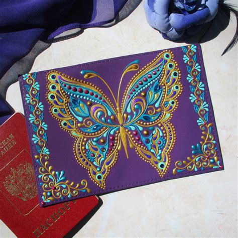 Butterfly Passport Purple Passport Holder For Women Hand P Inspire Uplift