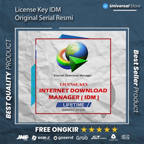 Jual Serial Key Idm Internet Download Manager Original License Pro