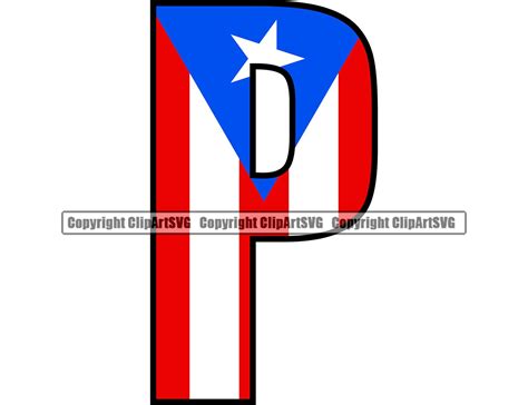 Puerto Rico Rican P Name Word Text Flag Country World Nation Etsy