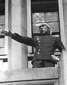 Yukio Mishima pictured shortly before committing ritual suicide by ...