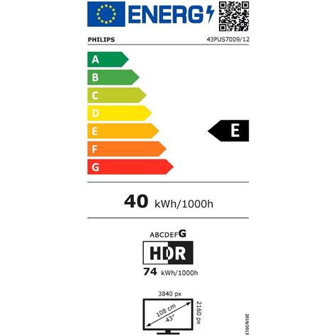 Televizor Philips Led Pus Cm Smart Tv K Ultra Hd Clasa E