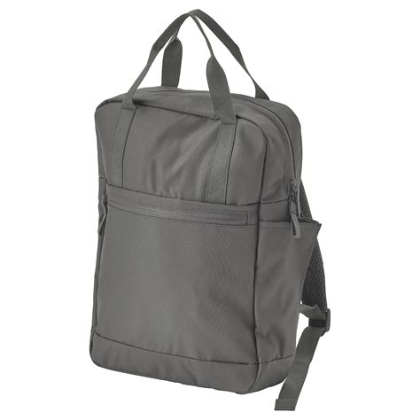 STARTTID backpack, grey, 27x9x38 cm/12 l - IKEA