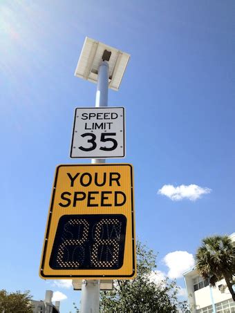 Solar Powered Radar Speed Feedback Signs