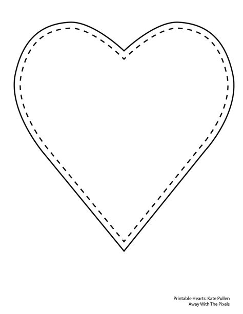 Heart Template 4 Per Page