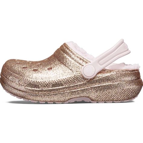 Crocs Kids Classic Lined Glitter Clogs Academy