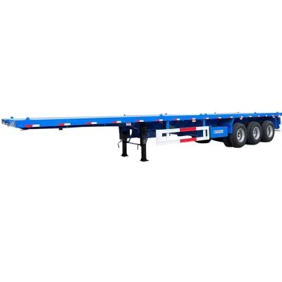 Titan 40FT Flatbed Tri Axle Trailer For Sale With ABS China Flatbed