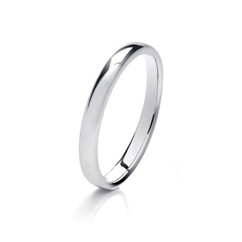 Ladies 9ct White Gold 25mm Soft Court Wedding Ring Wedding Rings