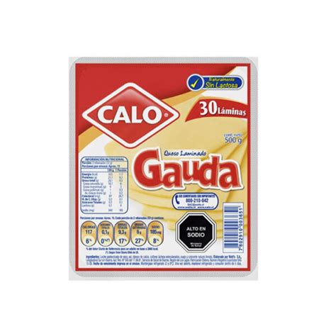 Queso Gauda Laminado Calo G Mercado La Vega