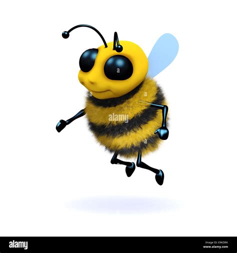 3d Render Of A Honey Bee Stock Photo Alamy