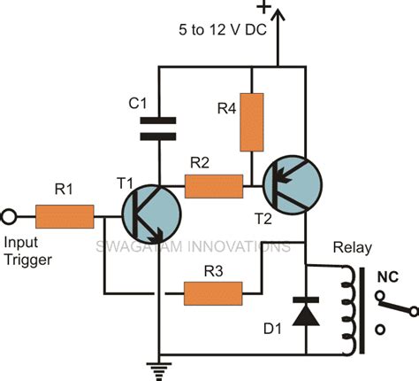 Latching Circuit Schematic Relay Latching Electrical U