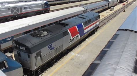 Amtrak P42s 160 Phase III Pepsi Can Heritage Unit 71 Back Into The