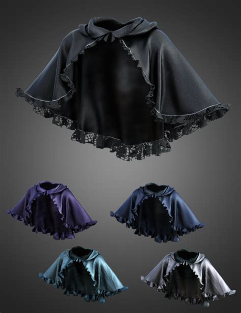 CB Luna Spell Outfit DForce Cape For Genesis 8 And 8 1 Females 3d