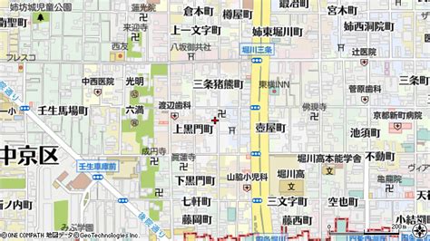 京都府京都市中京区六角猪熊町 郵便番号 〒604 8342：マピオン郵便番号