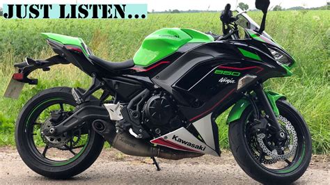 Kawasaki Ninja 650 Akrapovic Exhaust Sound Youtube