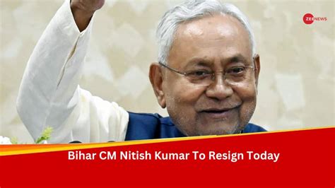 Bihar Political Turmoil Nitish Kumar May Resign Today New Govt Likely