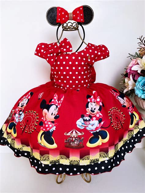 Vestido Minnie Vermelho