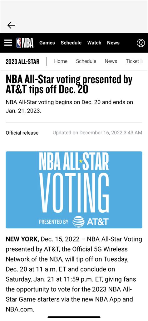 NBA All-Star Voting Update - How to vote?