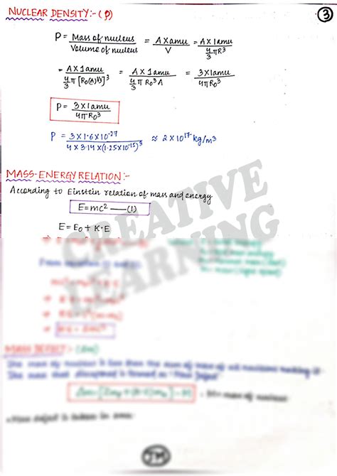 Solution Nuclei Th Science Physics Handwritten Notes Studypool