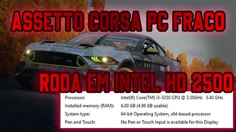 Como Rodar Assetto Corsa No PC FRACO YouTube