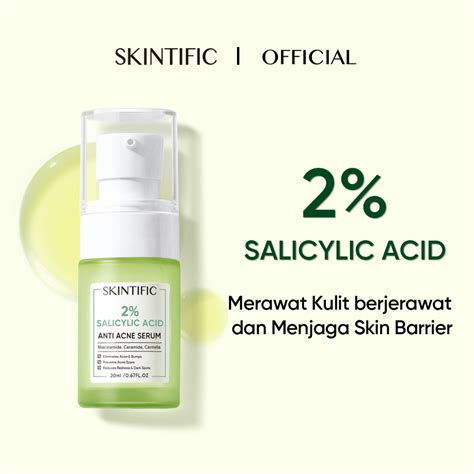 Jual Skintific 2 Salicylic Acid Anti Acne Serum 20 Ml Shopee Indonesia